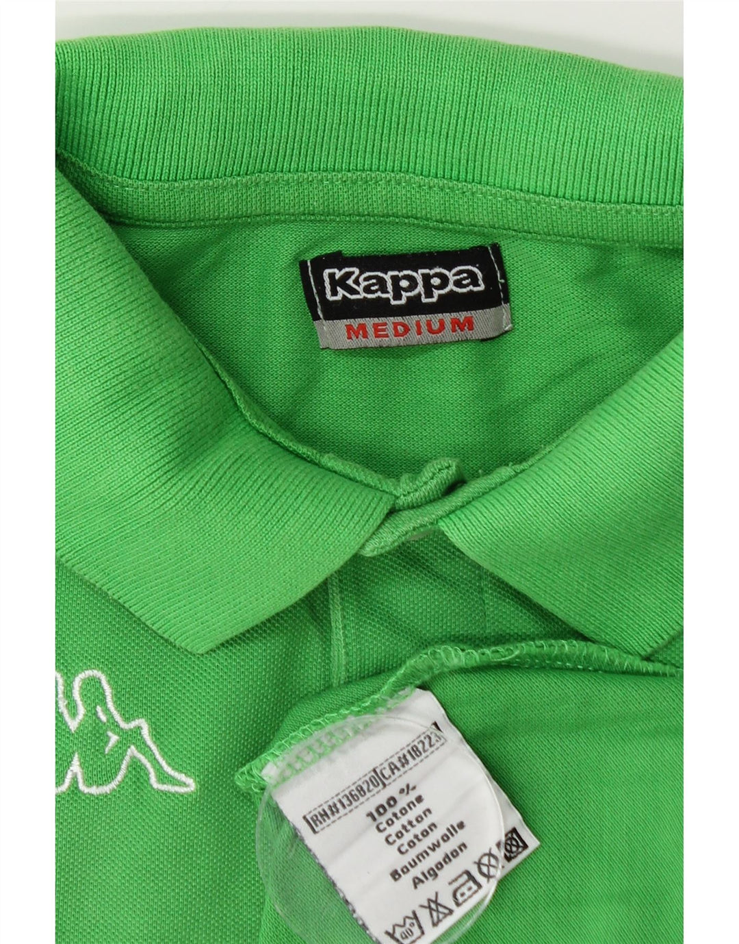 KAPPA Poloshirt til mænd Medium Grøn Bomuld