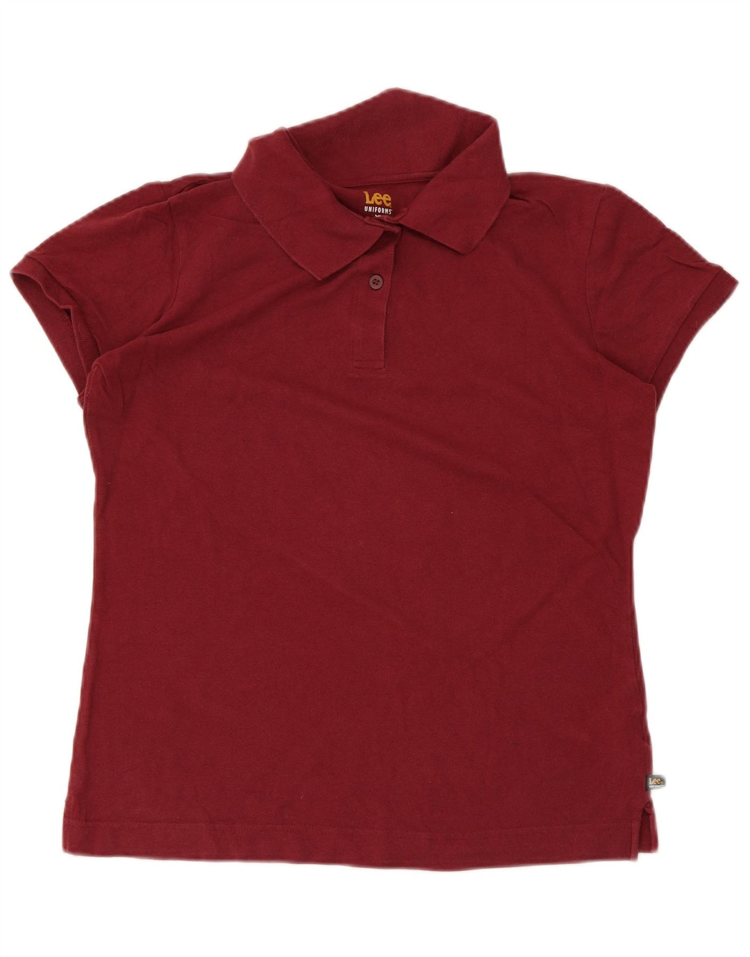 Lee Dame Polo Shirt UK 18 XL Bourgogne bomuld
