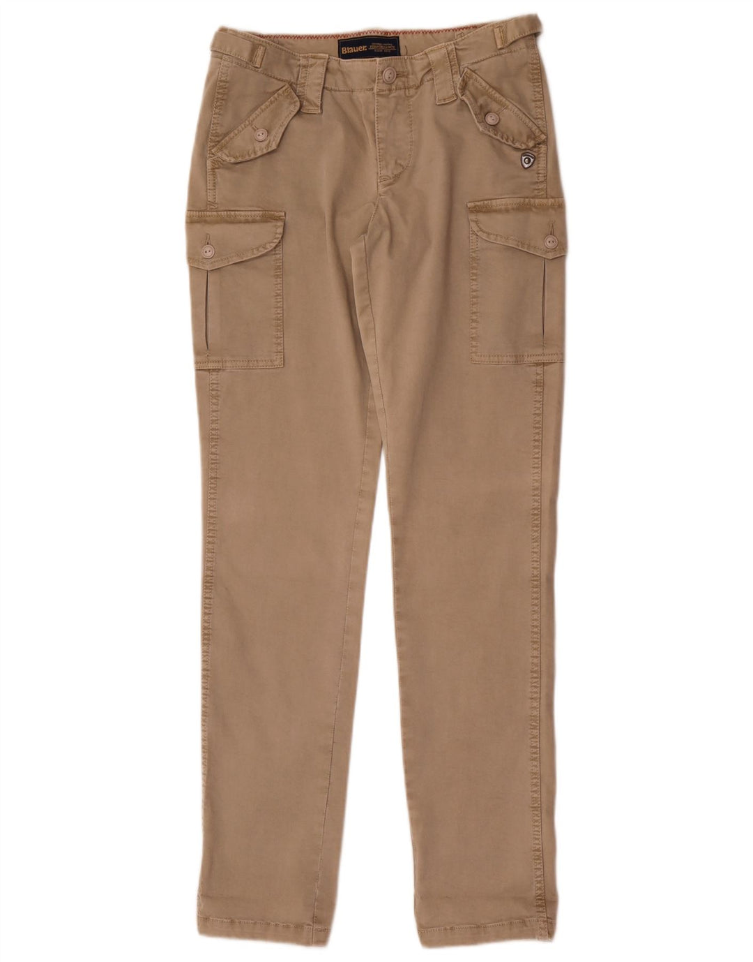 Blauer Herre Slim Cargo Bukser W28 L32 Beige Bomuld