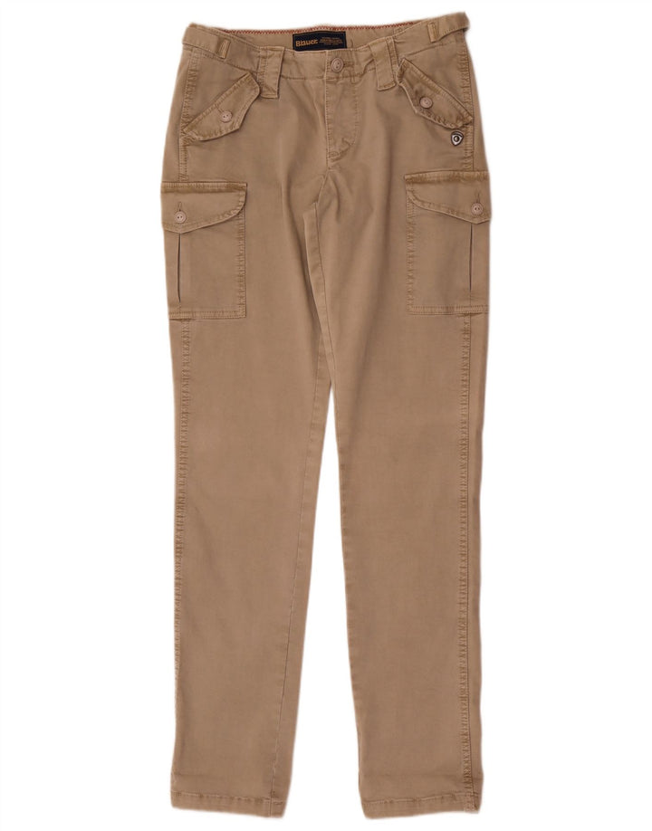 Blauer Herre Slim Cargo Bukser W28 L32 Beige Bomuld