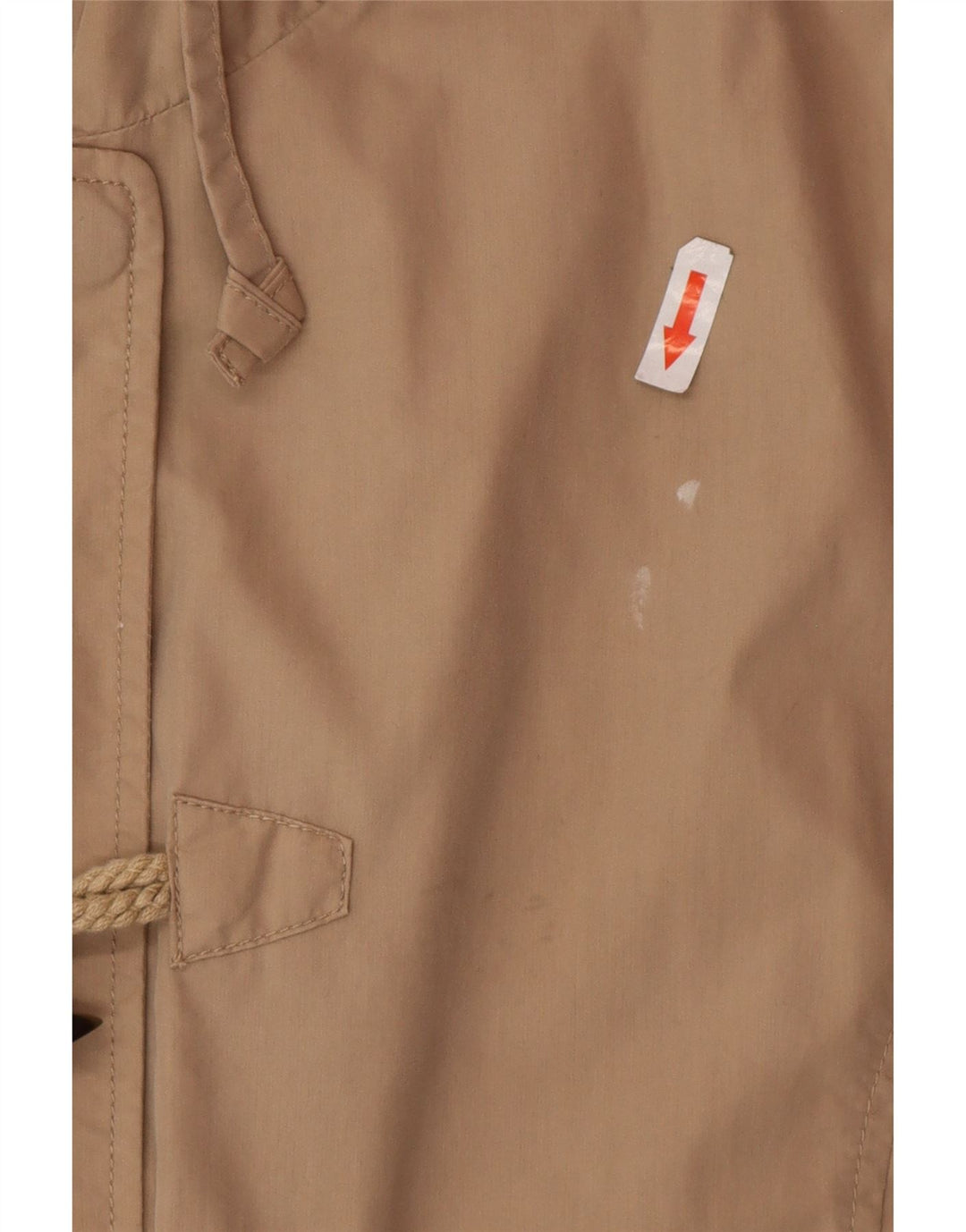 Fat Face Dame Hooded Utility Jacket UK 14 Stor Beige Bomuld