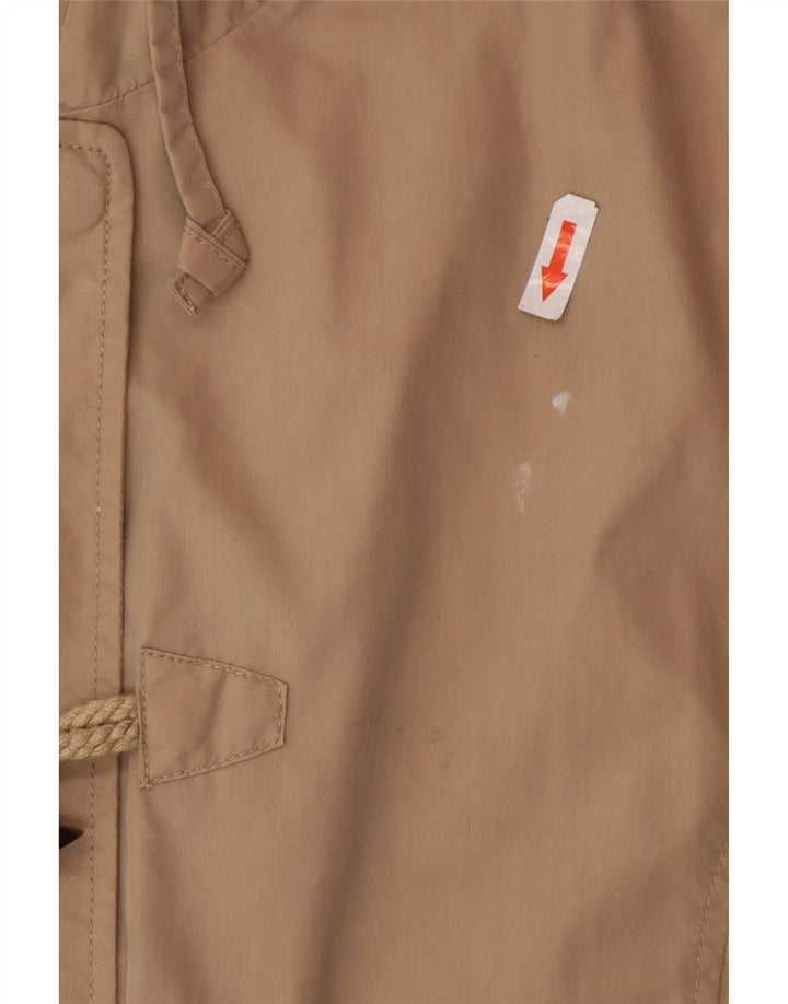 Fat Face Dame Hooded Utility Jacket UK 14 Stor Beige Bomuld