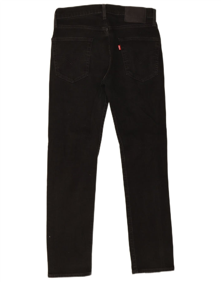 Levi's Herre 502 tilspidsede jeans W30 L32 sort bomuld