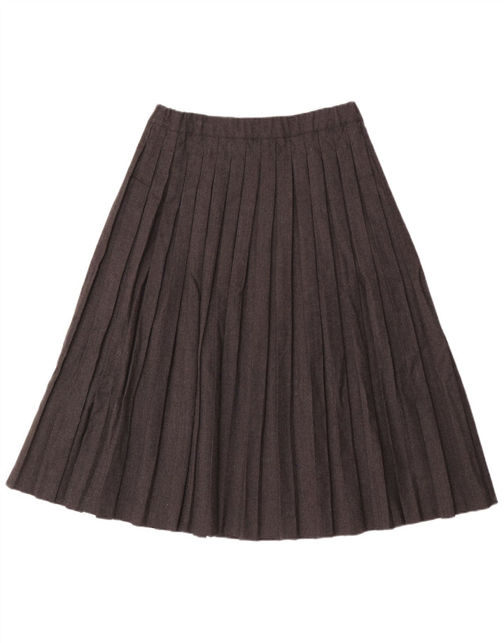 Vintage plisseret nederdel til kvinder IT 42 Medium W30 Grå uld