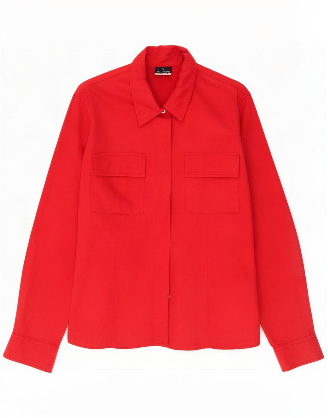 Trussardi Dameskjorte UK 16 Large Red Viscose