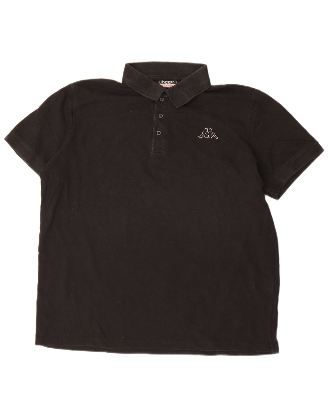 KAPPA herre poloshirt XL sort bomuld