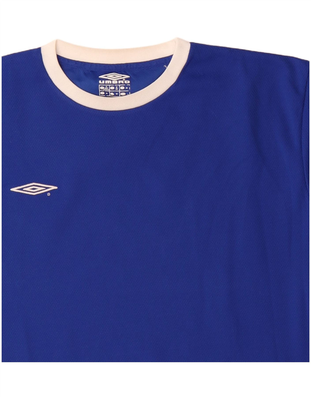 Umbro Herre T-Shirt Top Medium Blå Polyester