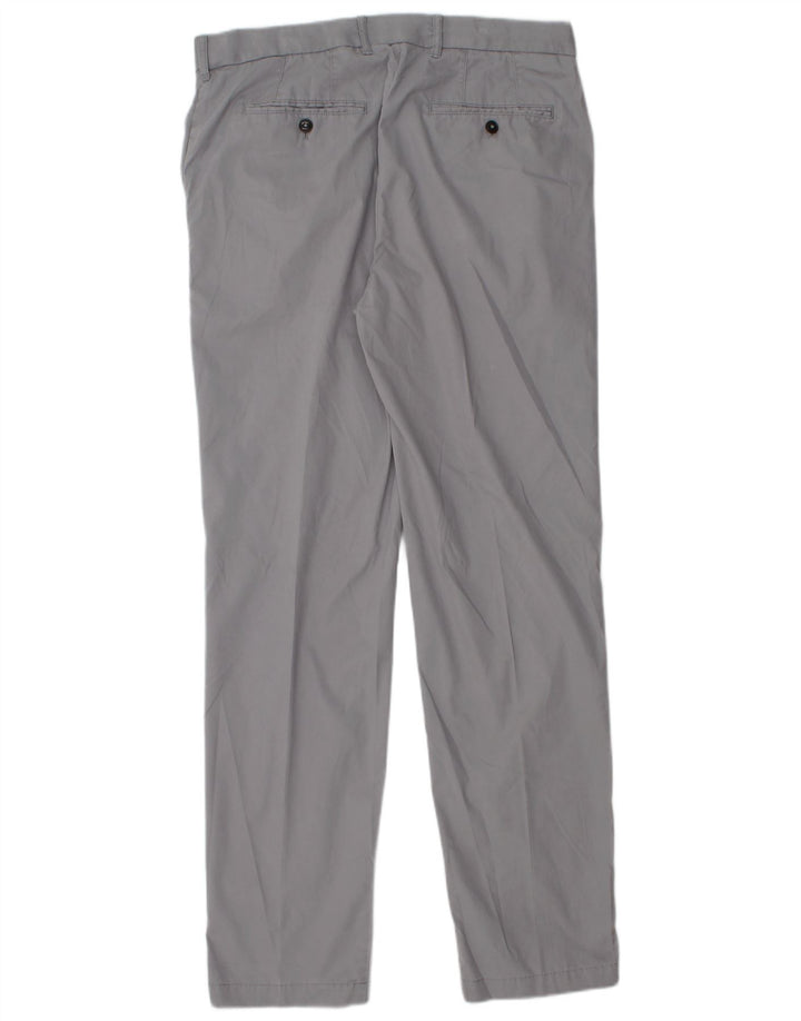 Marks & Spencer Herre Blue Harbor Regular Fit Chinobukser W34 L33 Grå