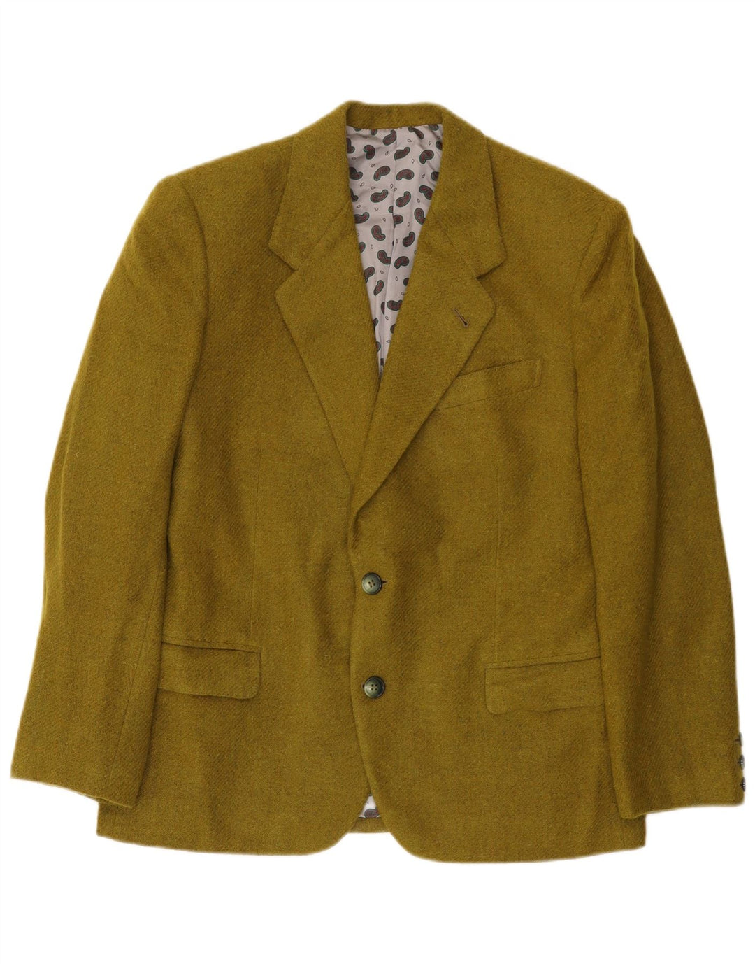 Vintage herre 2-knaps blazerjakke UK 38 Medium Green