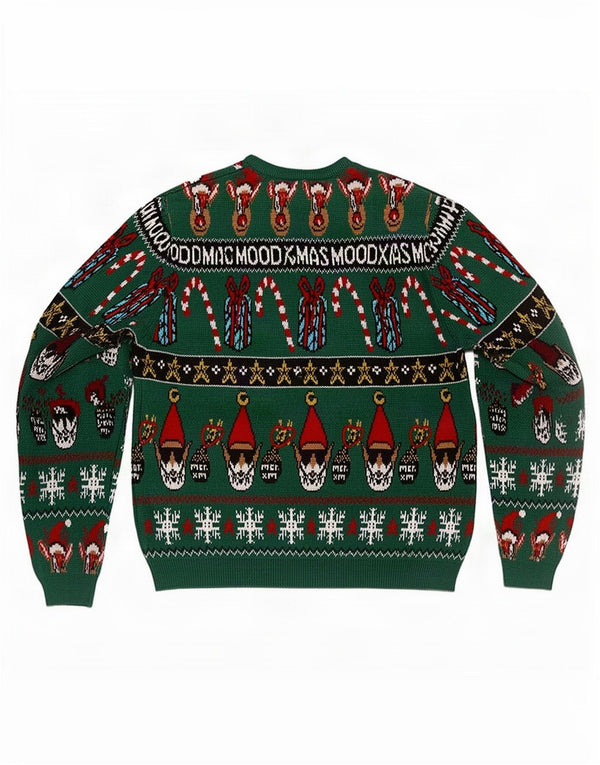 Zara Boys Jumper Sweater med rund hals 13-14 år Green Fair Isle Christmas