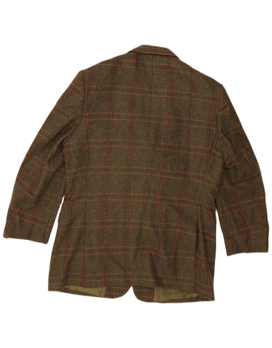 John Hanly&Co Ltd Herre 3-knaps blazerjakke IT 54 2XL Khaki Check