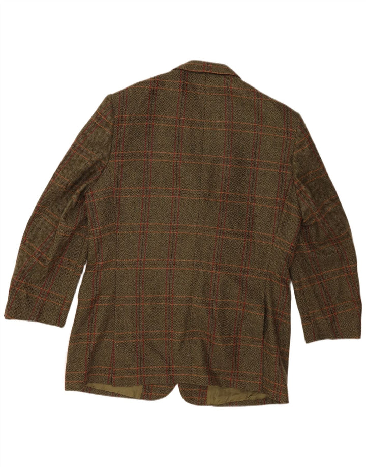 John Hanly&Co Ltd Herre 3-knaps blazerjakke IT 54 2XL Khaki Check