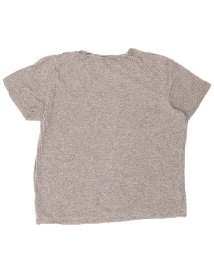 Jack & Jones Herre T-Shirt Top Stor Grå Flecked Bomuld