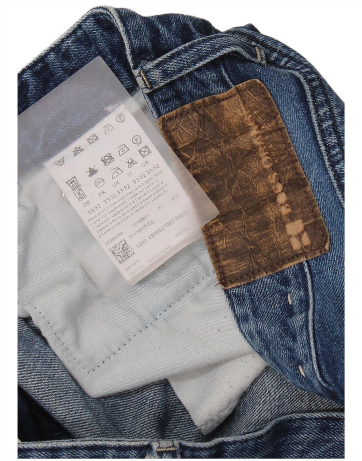 Hugo Boss lige jeans til kvinder W33 L32 blå bomuld
