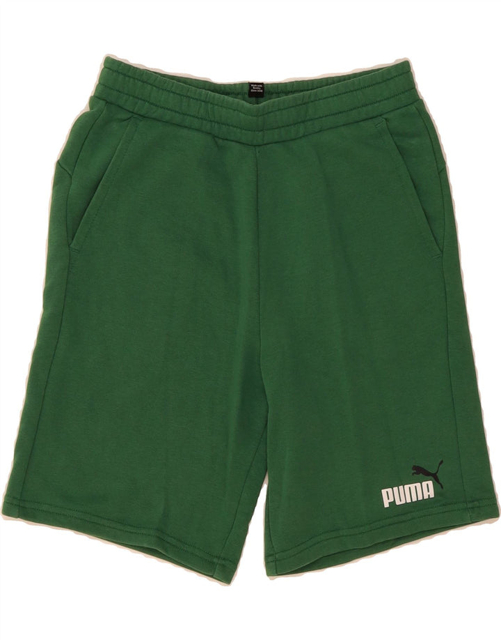 PUMA Boys Sport Shorts 13-14 Years  Green Cotton Vintage Puma and Second-Hand Puma from Messina Hembry 