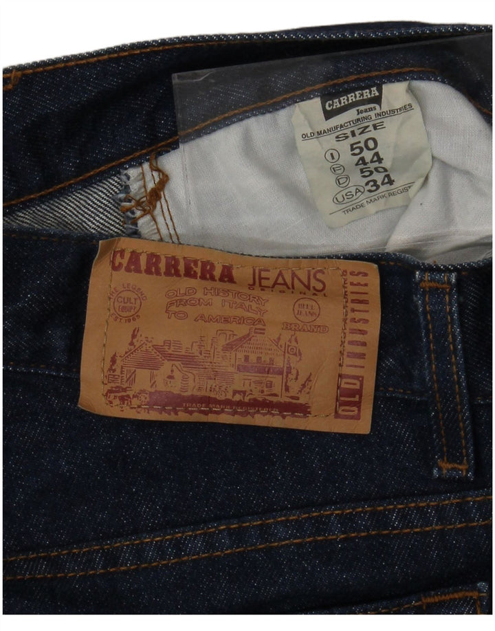 CARRERA Herre 702 Straight Jeans IT 50 Large W34 L30 Marineblå Bomuld