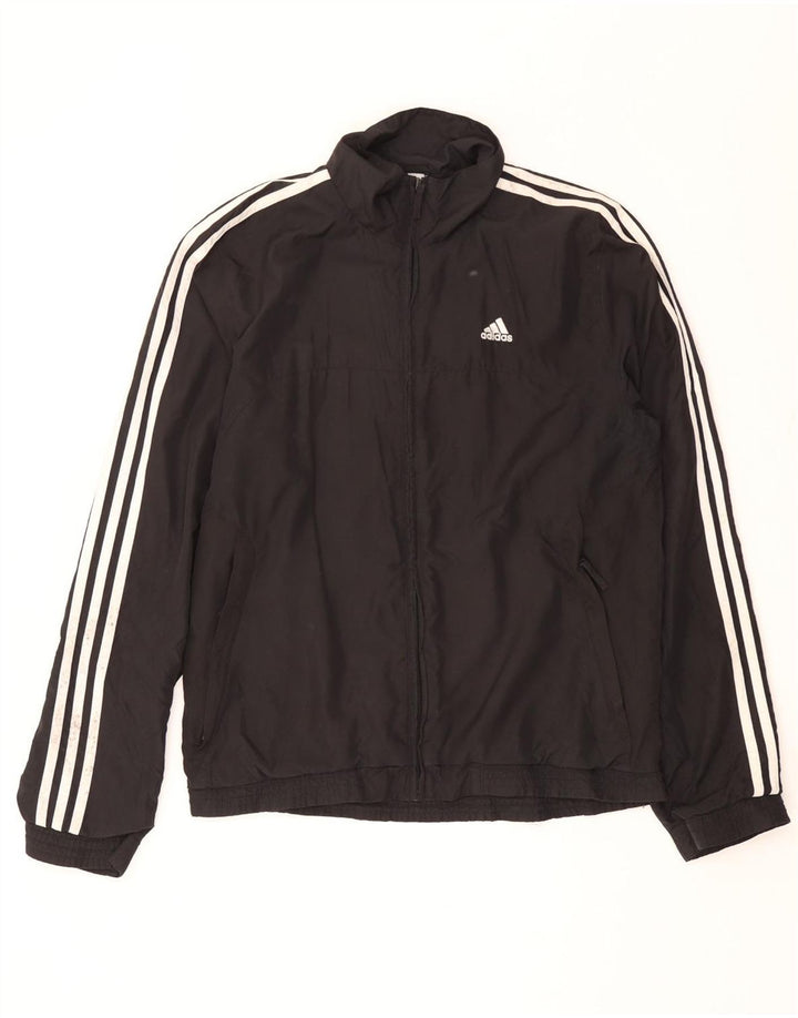 Adidas Træningsdragt til mænd Topjakke UK 36/38 Lille sort polyester