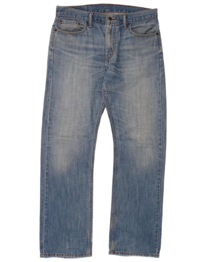 LEVI'S Herre 514 Straight Jeans W34 L32 Blå Bomuld