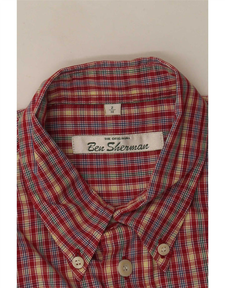 Ben Sherman herreskjorte medium rød ternet