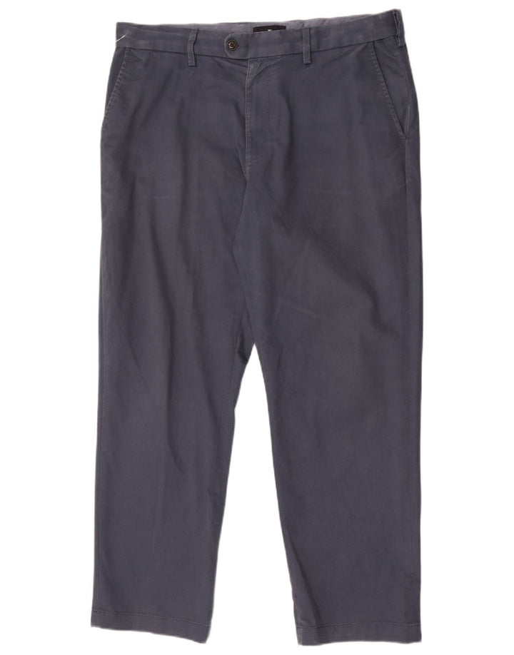 Marks & Spencer Herre Blue Harbor Straight Suit Bukser W36 L29 Navy