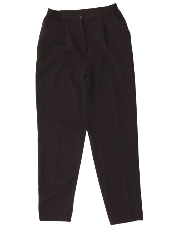 Marks & Spencer Højtaljede fritidsbukser til kvinder UK 10 Small W30 L31 Black