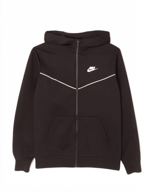 Nike hættetrøje med lynlås til drenge 13-14 år XL Sort Polyester Sports