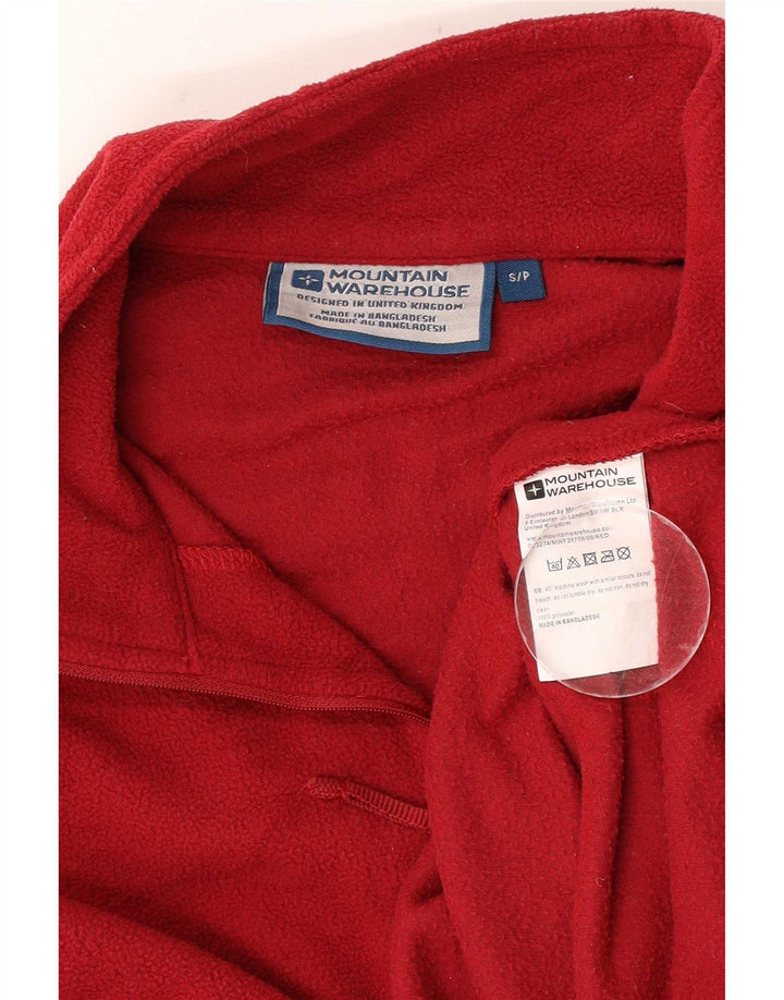 Mountain Warehouse Herre Zip Neck Fleece Jumper Lille Rød Polyester