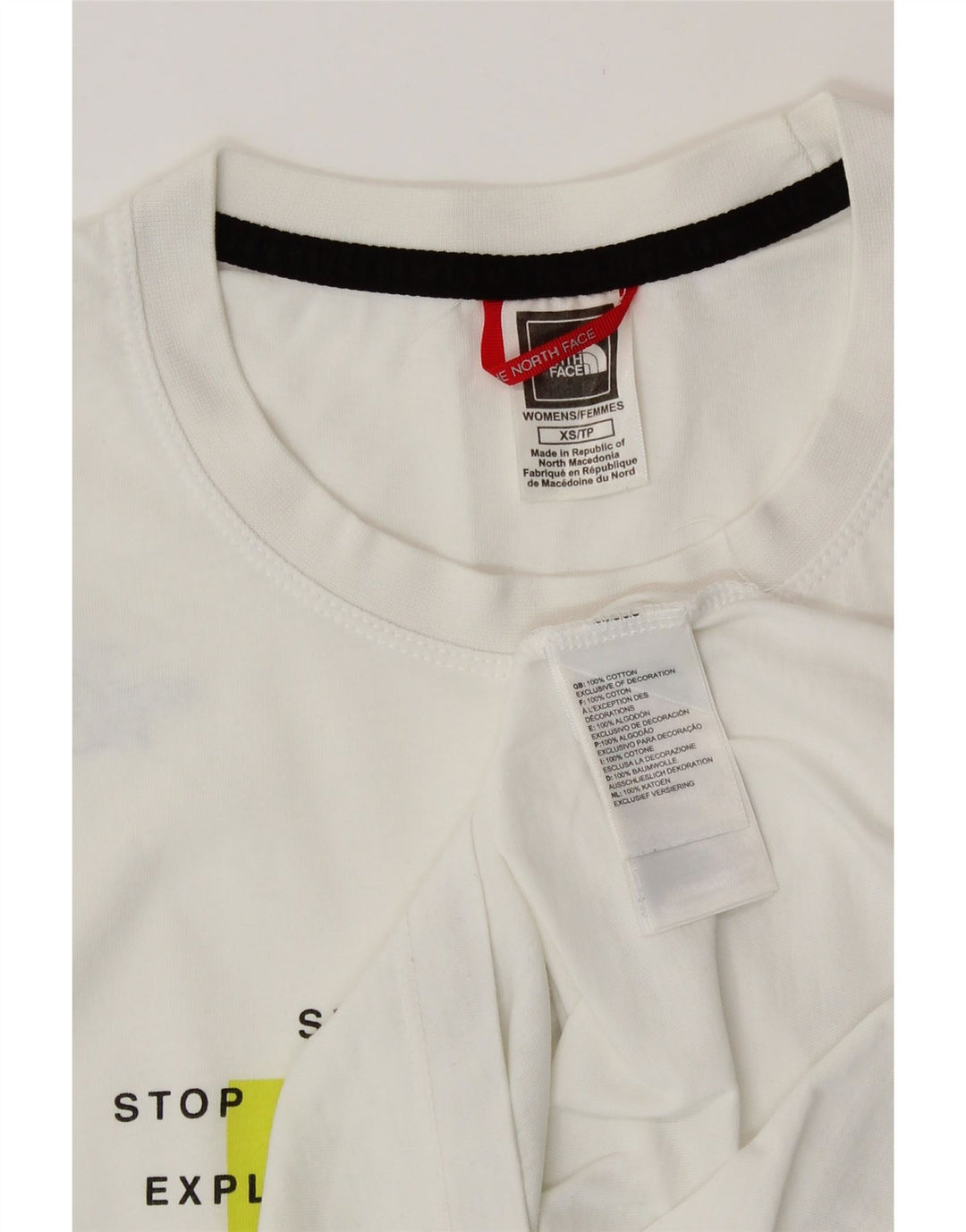 THE NORTH FACE Grafisk T-shirt top til kvinder DK 6 XS Hvid