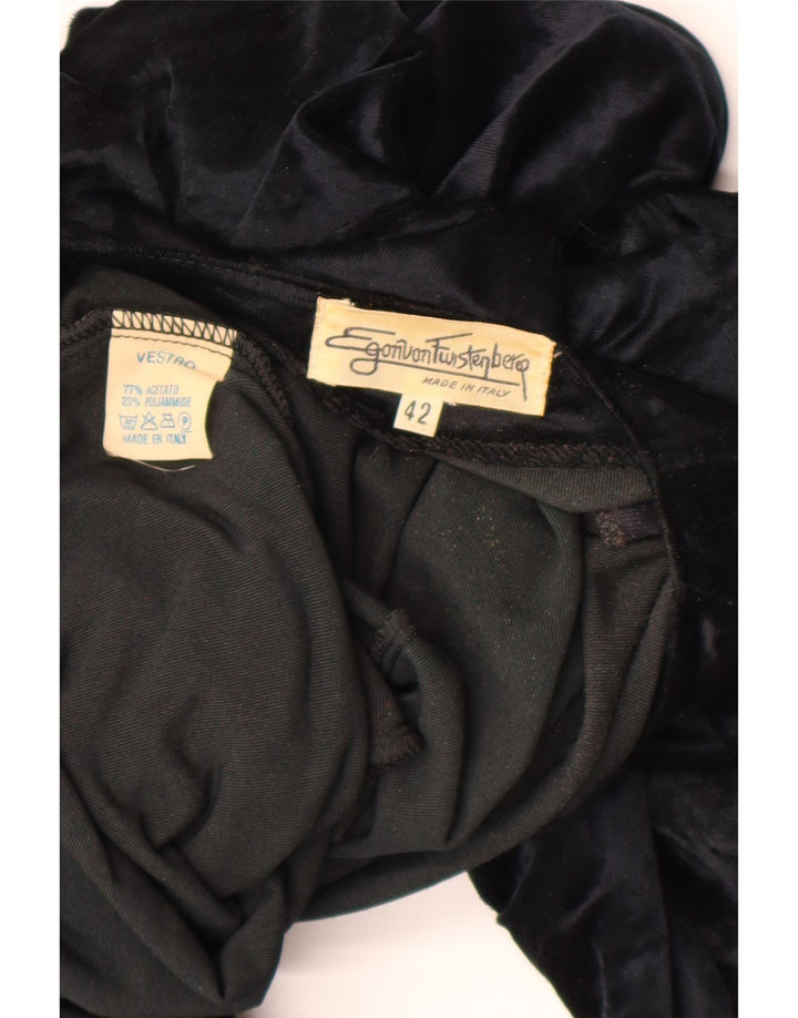 Egon Von Furstenberg Dame Langærmet Jumpsuit IT 42 Medium Navy Blue
