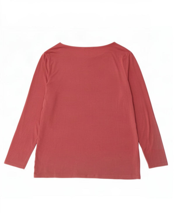 Crew Clothing Dame Top Langærmet UK 12 Medium Pink Modal