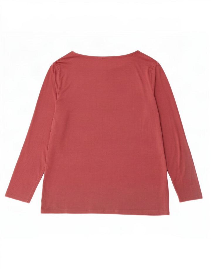 Crew Clothing Dame Top Langærmet UK 12 Medium Pink Modal