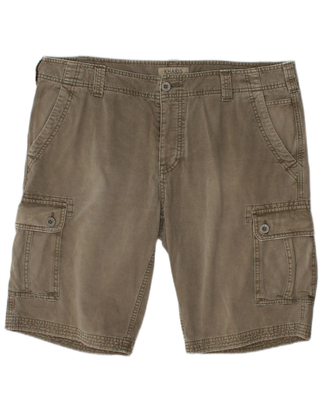 CALVIN KLEIN Herre Regular Slim Cargo Shorts W36 Large Khaki Cotton