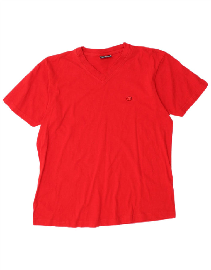 Champion Herre T-Shirt Top Medium Rød