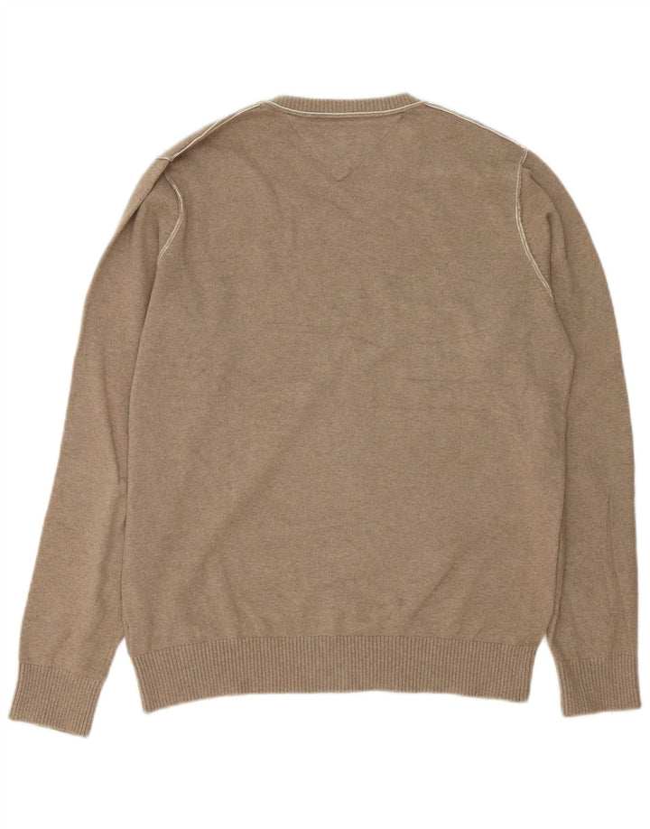 Tommy Hilfiger Herre V-hals sweater lille grå bomuld