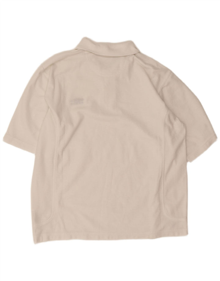Umbro Herre Polo Shirt Stor Hvid Polyester Sports