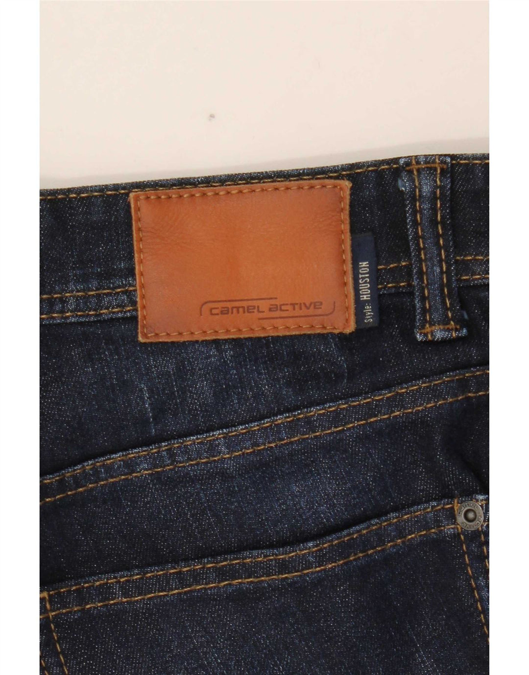 Camel Active Dame Houston Straight Jeans W32 L28 Navy Blue
