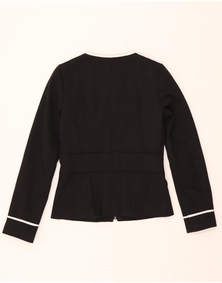 ZARA Dame Blazer Jacket UK 10 Lille Sort