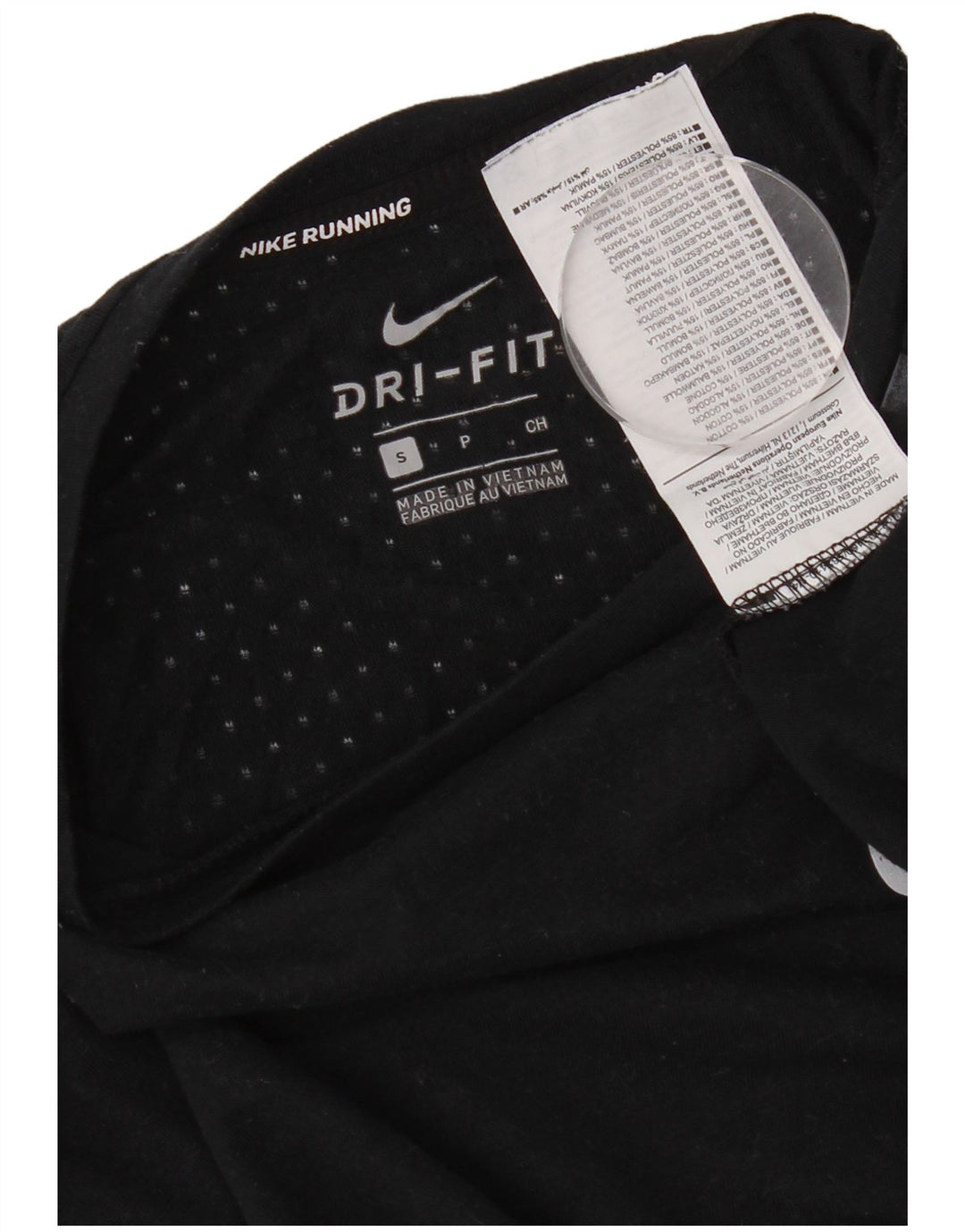 Nike Running T-Shirt Top Lille sort polyester