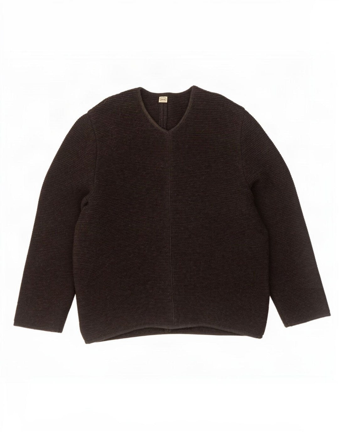 Gossl Herre V-hals sweater EU 54 XL Sort Uld