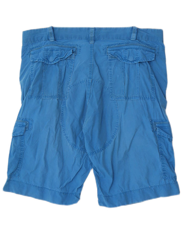Napapijri Herre Geographic Cargo Shorts Large W36 Blue Cotton