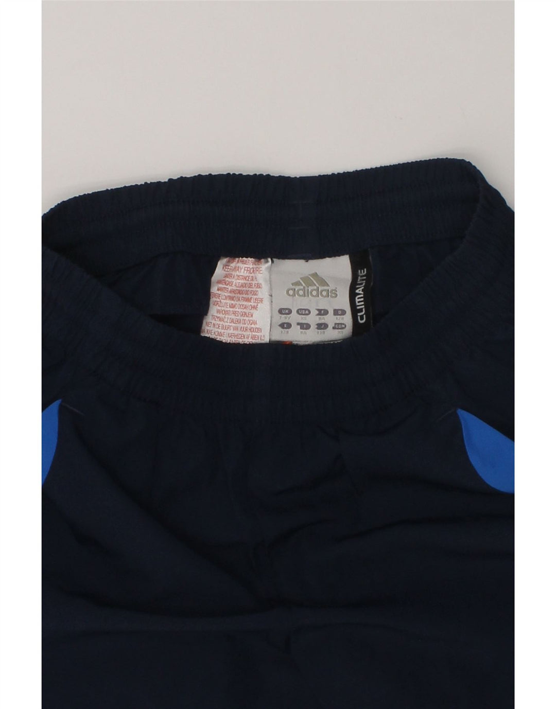 ADIDAS Boys Climalite Sport Shorts 7-8 Years Navy Blue Polyester | Vintage Adidas | Thrift | Second-Hand Adidas | Used Clothing | Messina Hembry 