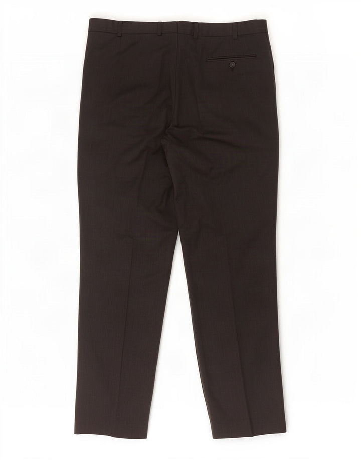 Marks & Spencer Straight Suit Bukser til mænd W38 L33 Grå uld