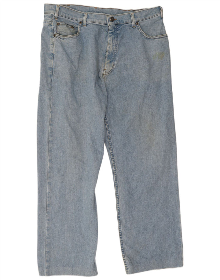 Marks & Spencer Straight jeans til mænd W38 L28 Blue Cotton