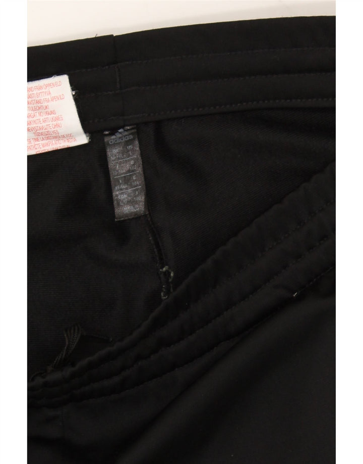 ADIDAS Boys Tracksuit Trousers Joggers 13-14 Years Black Polyester Vintage Adidas and Second-Hand Adidas from Messina Hembry 