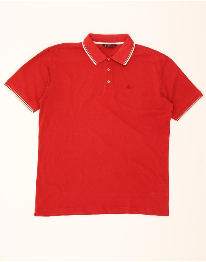 KAPPA Mens Polo Shirt 2XL Red Cotton Vintage Kappa and Second-Hand Kappa from Messina Hembry 