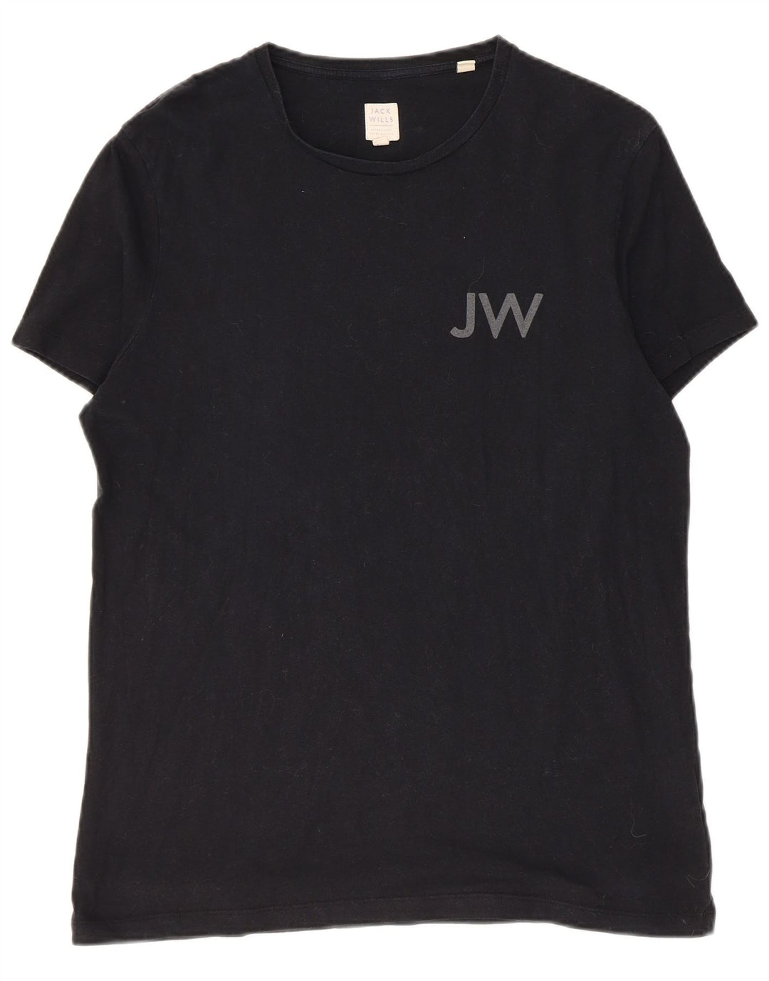 Jack Wills Herre grafisk T-shirt Top Lille sort bomuld