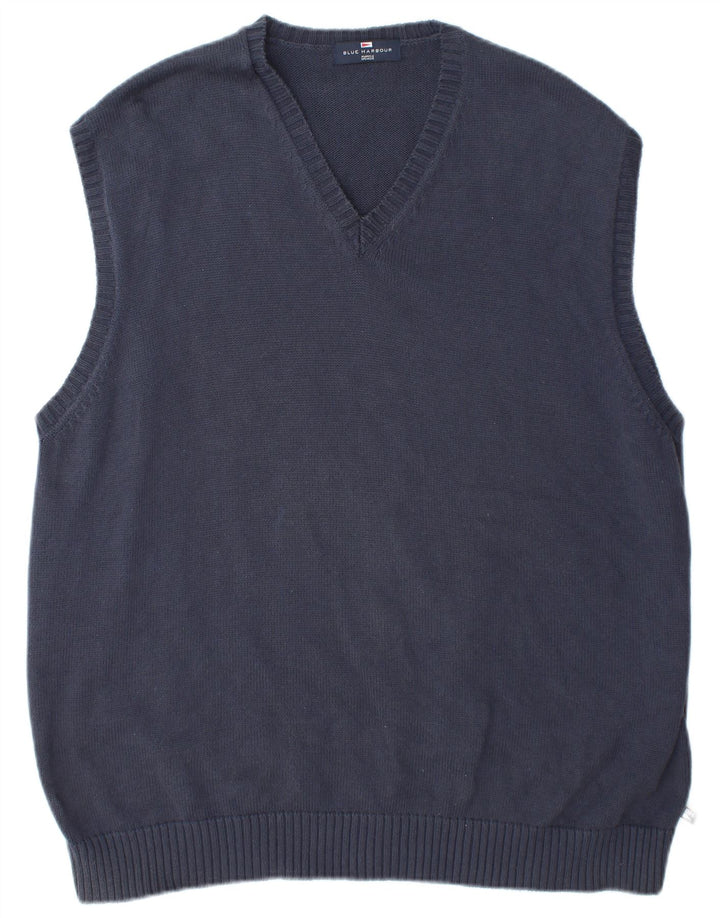 Marks & Spencer Herrevest Tank Top XL Marineblå Bomuld