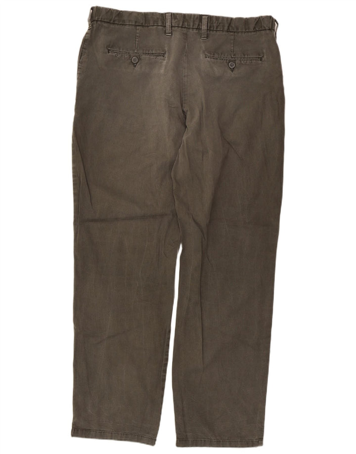Marks & Spencer Regular Fit Chinobukser til kvinder W36 L30 Khaki Bomuld
