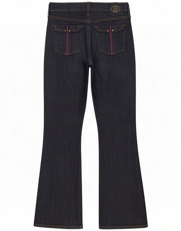Citizens Of Humanity Dame Bootcut Jeans W25 L28 Navy Blue Cotton