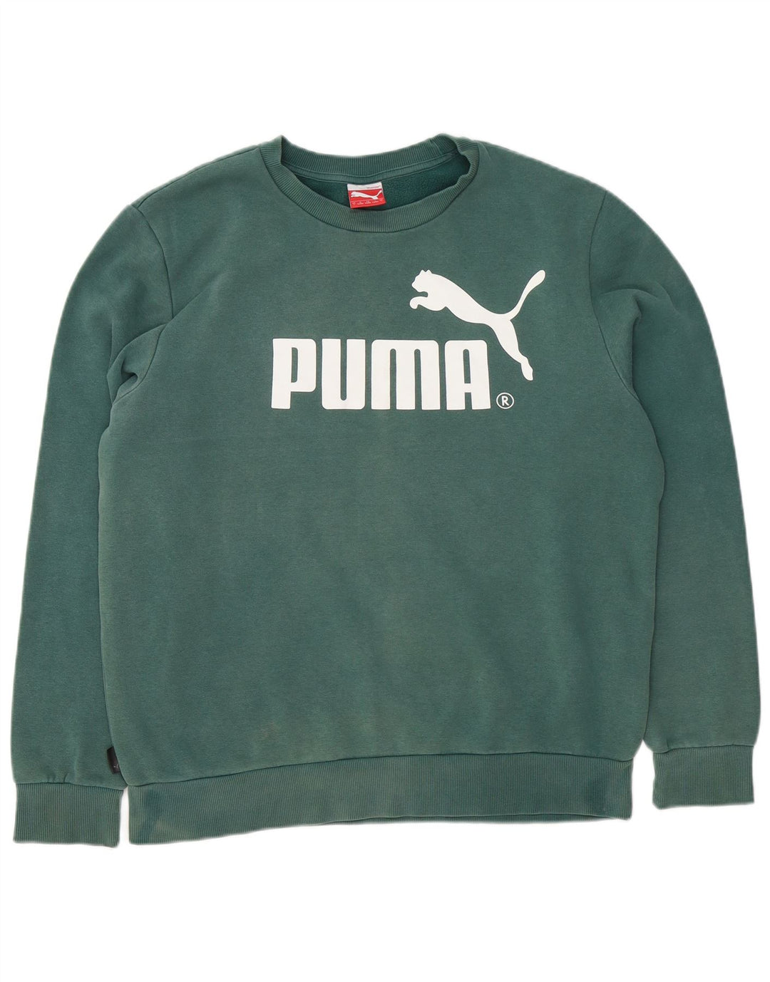 Puma Herre Grafisk Sweatshirt Jumper Stor Grøn Bomuld